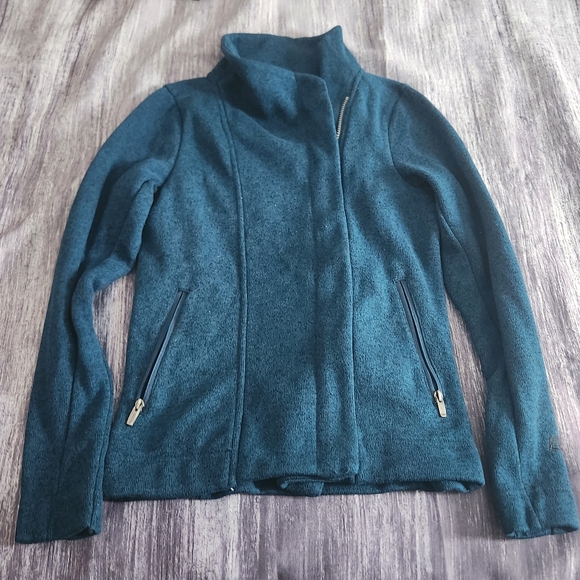 Avalanche Women's‎ Dark Teal Zip-Up Fleece Long Sleeve Jacket Size Small - Picture 1 of 9